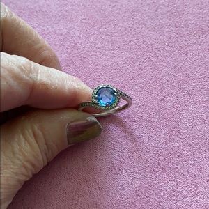 Pandora Radiant Embellishment ring Sky blue 56